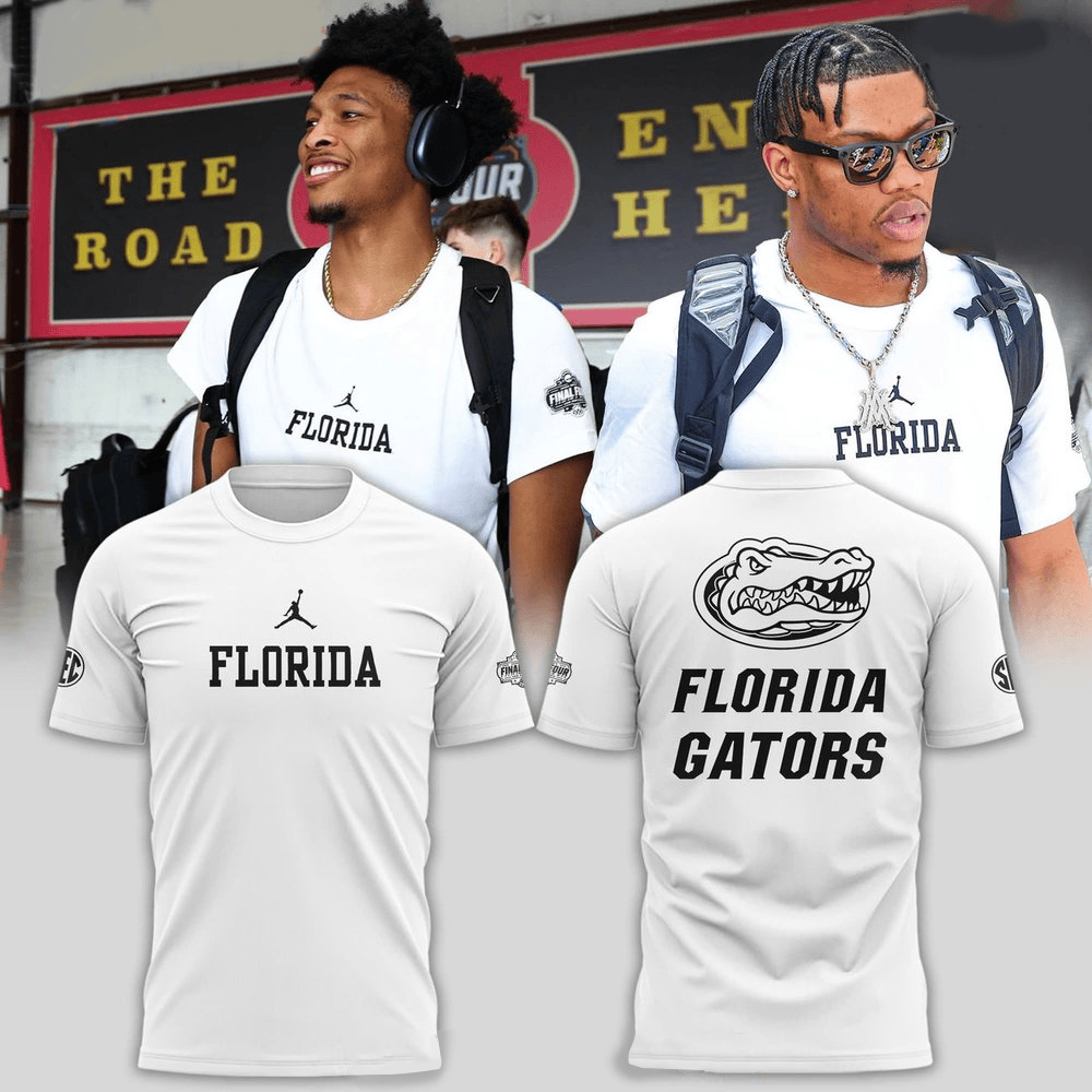 Florida Gators Final Four Special Jordan Brand White T-Shirt Florida Gators Merch Gifts For Dad-1
