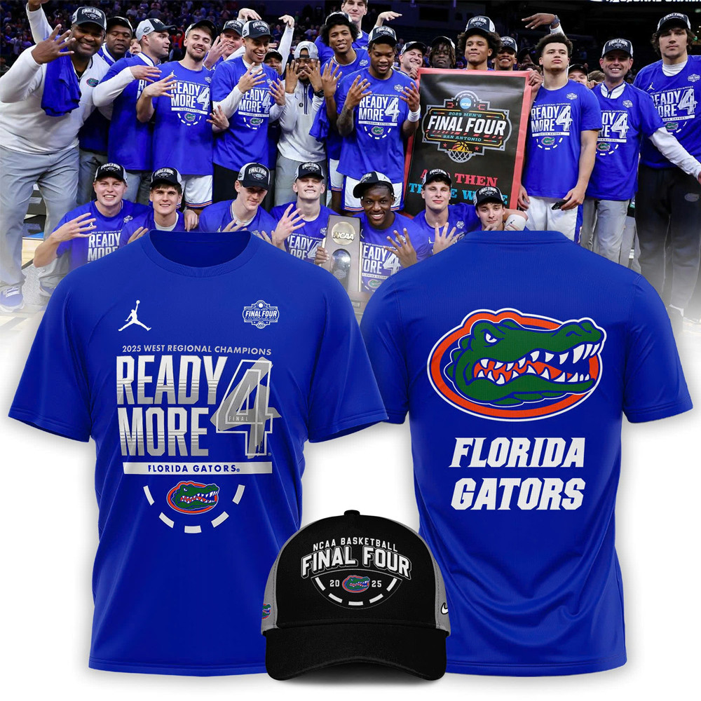 Florida Gators Jordan Brand 2025 NCAA Men's Basketball Tournament March Madness Final Four Shirt-1