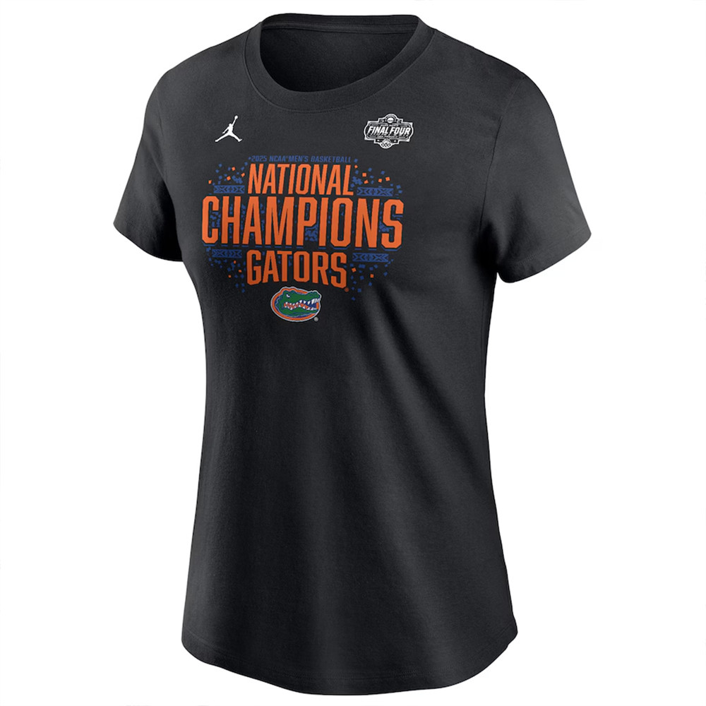 Florida Gators Jordan Brand Women's 2025 NCAA Men's Basketball National Champions T-Shirt-1