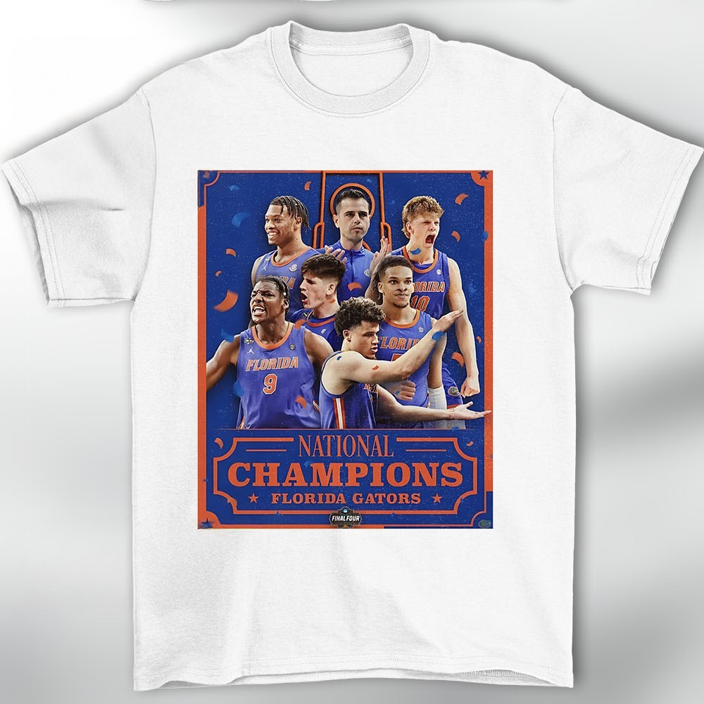 Florida Gators Men's Basketball Team Are NCAA National Champions shirt Gifts For Dudes-1