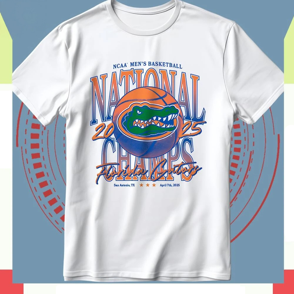 Florida Gators NCAA Men's Basketball National Champs 2025 Shirt Gift Ideas For Basketball Lovers-1