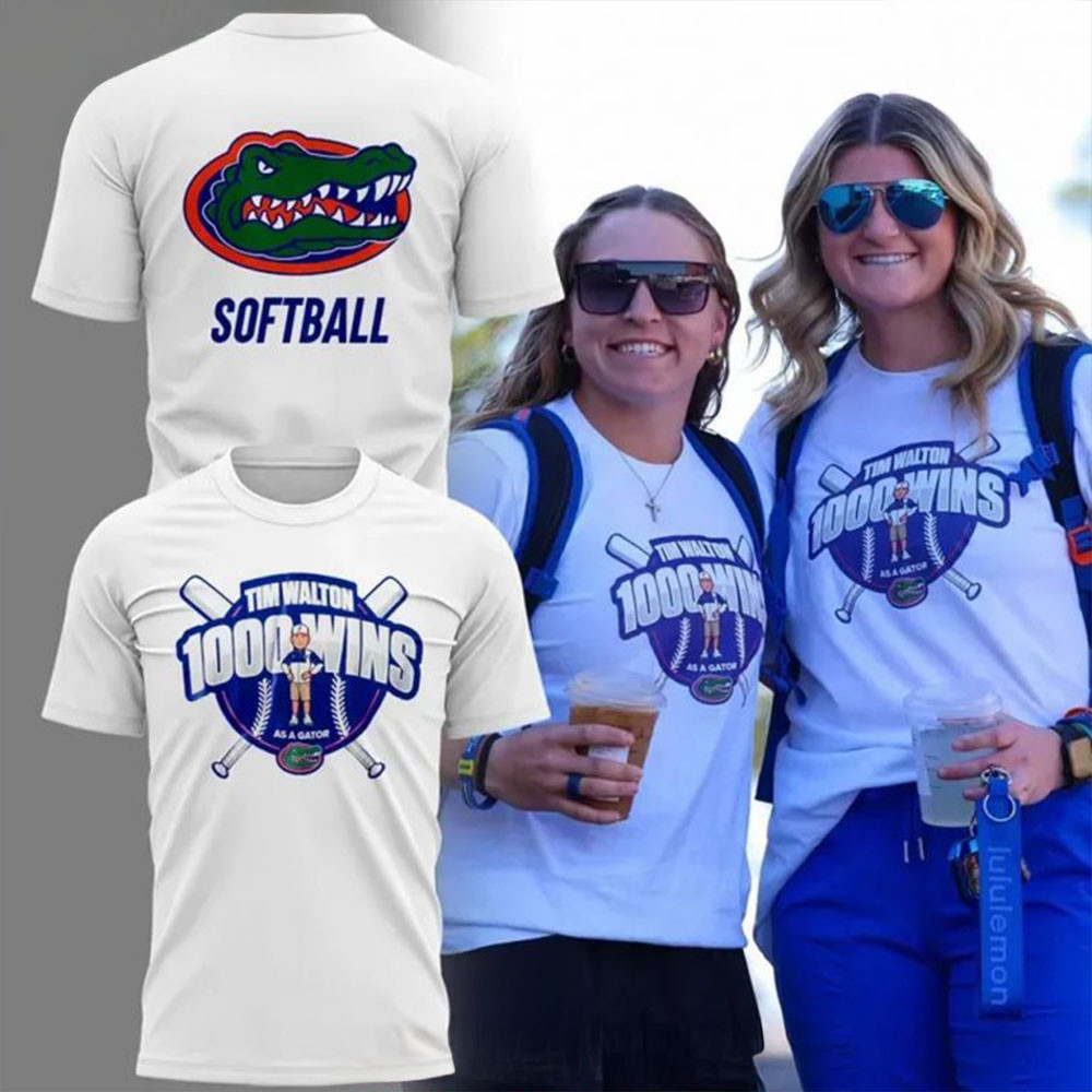 Florida Gators Softball Tim Walton 1000 Wins T-Shirt Gators Merch Dad Fathers Day Gifts-1