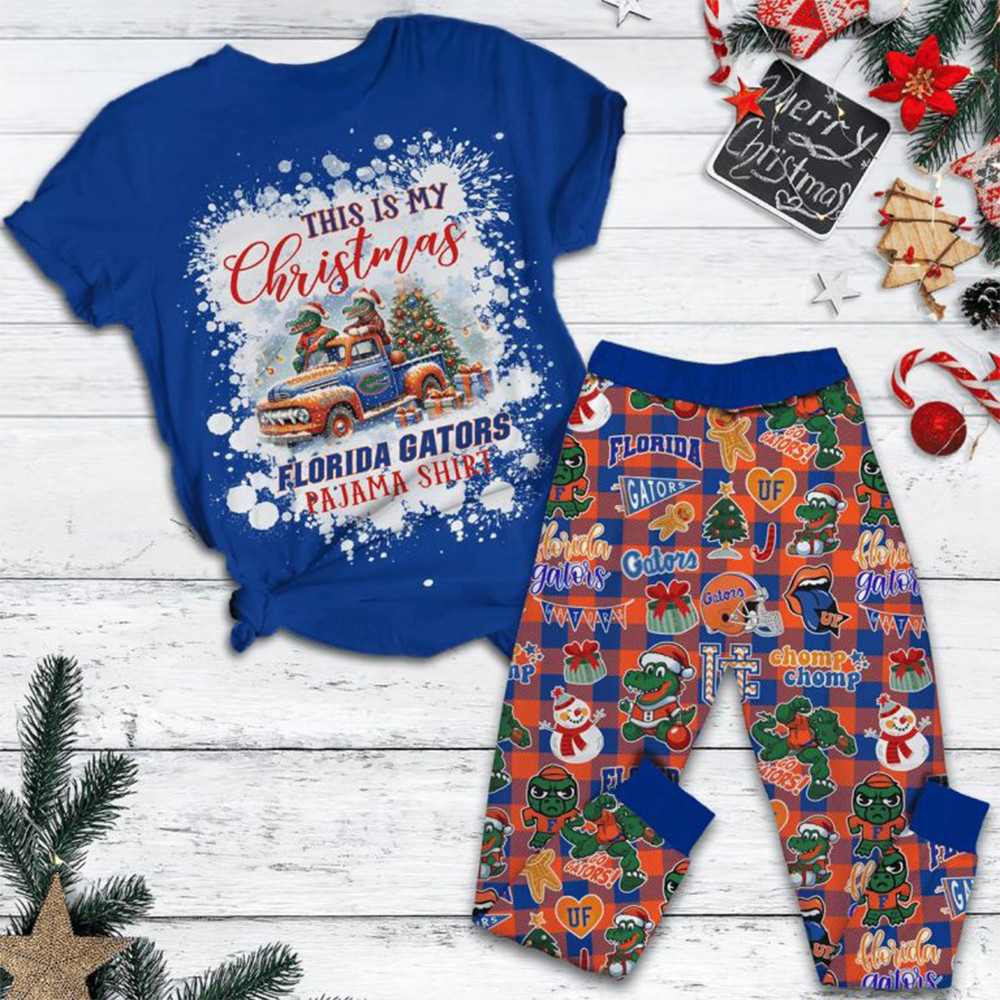 Florida Gators This Is My Football Watching Shirt Christmas Pajamas Set Gifts For Football Fan-1