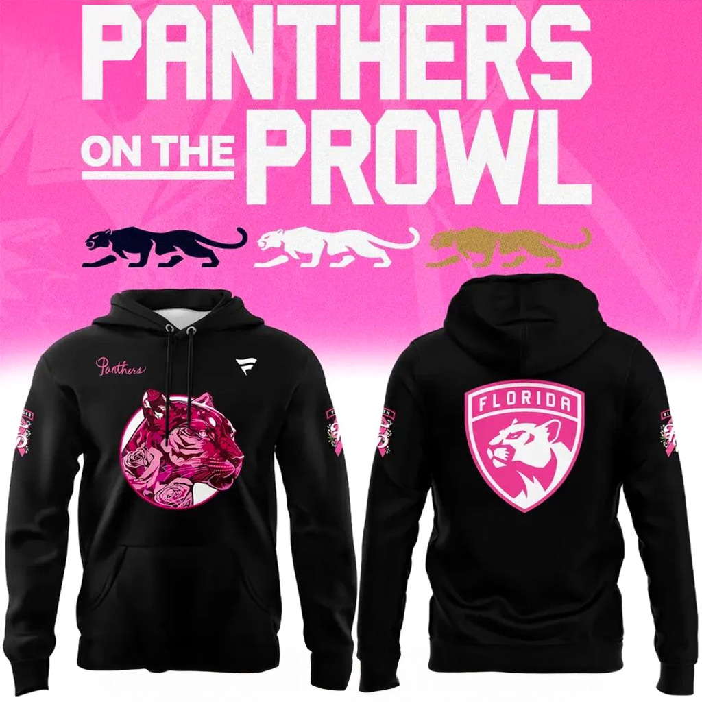Florida Panthers 2025 On The Prowl Hoodie Florida Panthers Merch Christmas Present For Dad-1