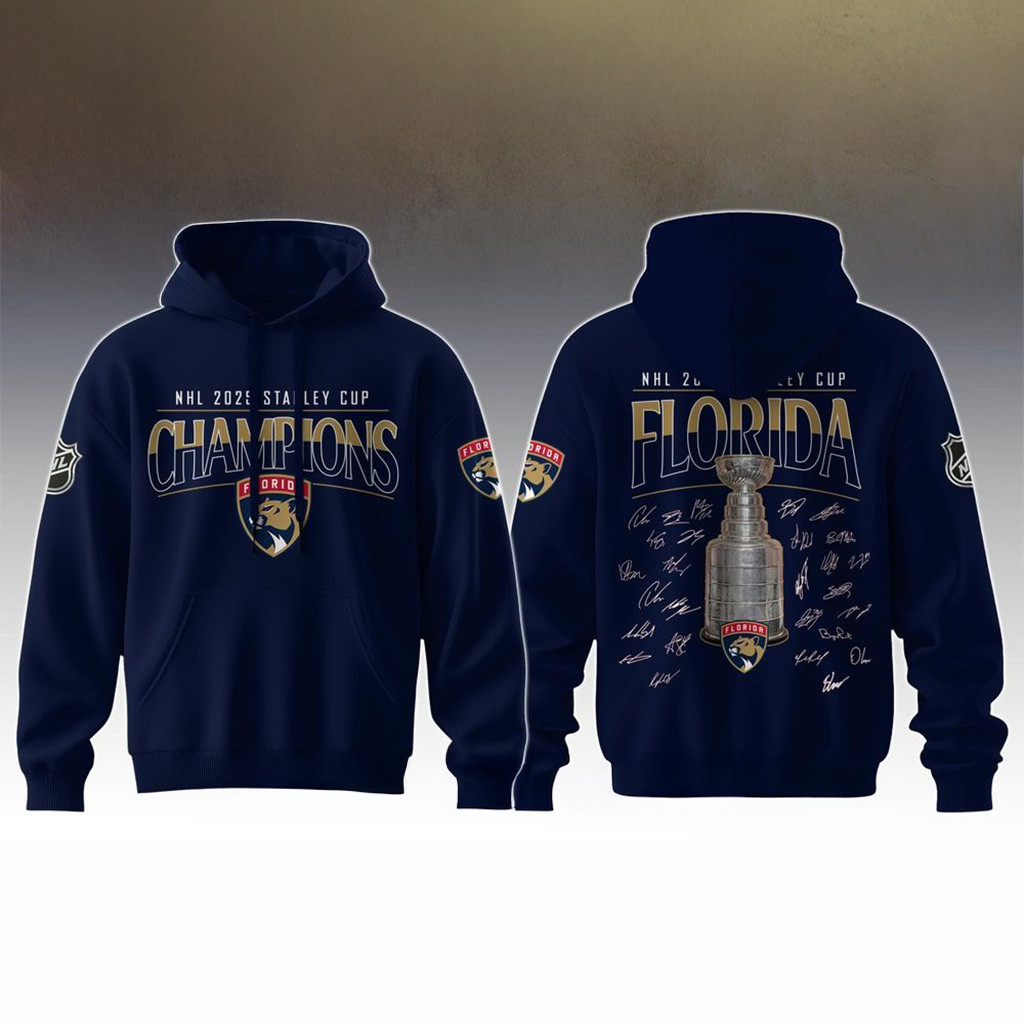 Florida Panthers Champions NHL Stanley Cup 2025 Hoodie Florida Panthers Merch Fans Gifts-1
