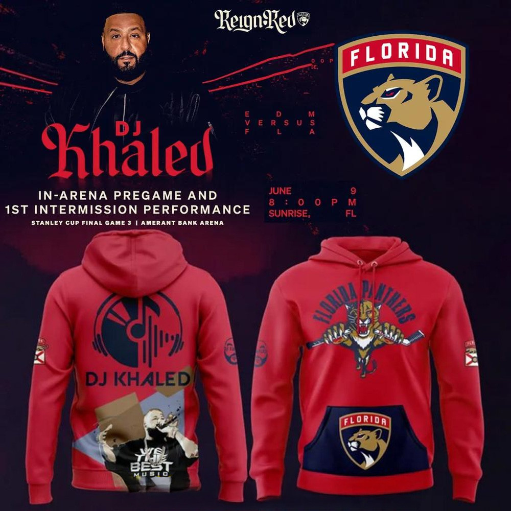 Florida Panthers  DJ KHALED 2025 Special Hoodie Florida Panthers Merch Gifts For Dad-1
