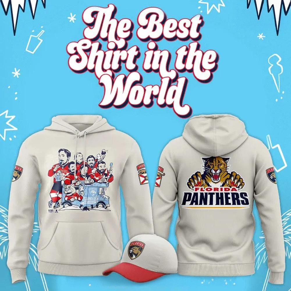 Florida Panthers Ice Cream Scoops Pullover Special Hoodie Florida Panthers Merch Him Gifts-1