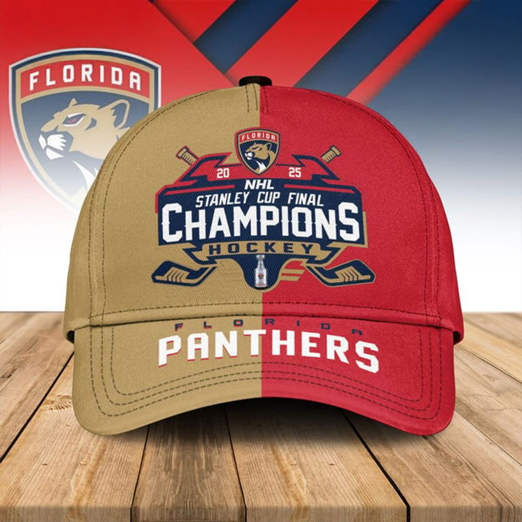 Florida Panthers NHL 2025 Stanley Cup Champions Classic Hat Gifts For Hockey Fan-1