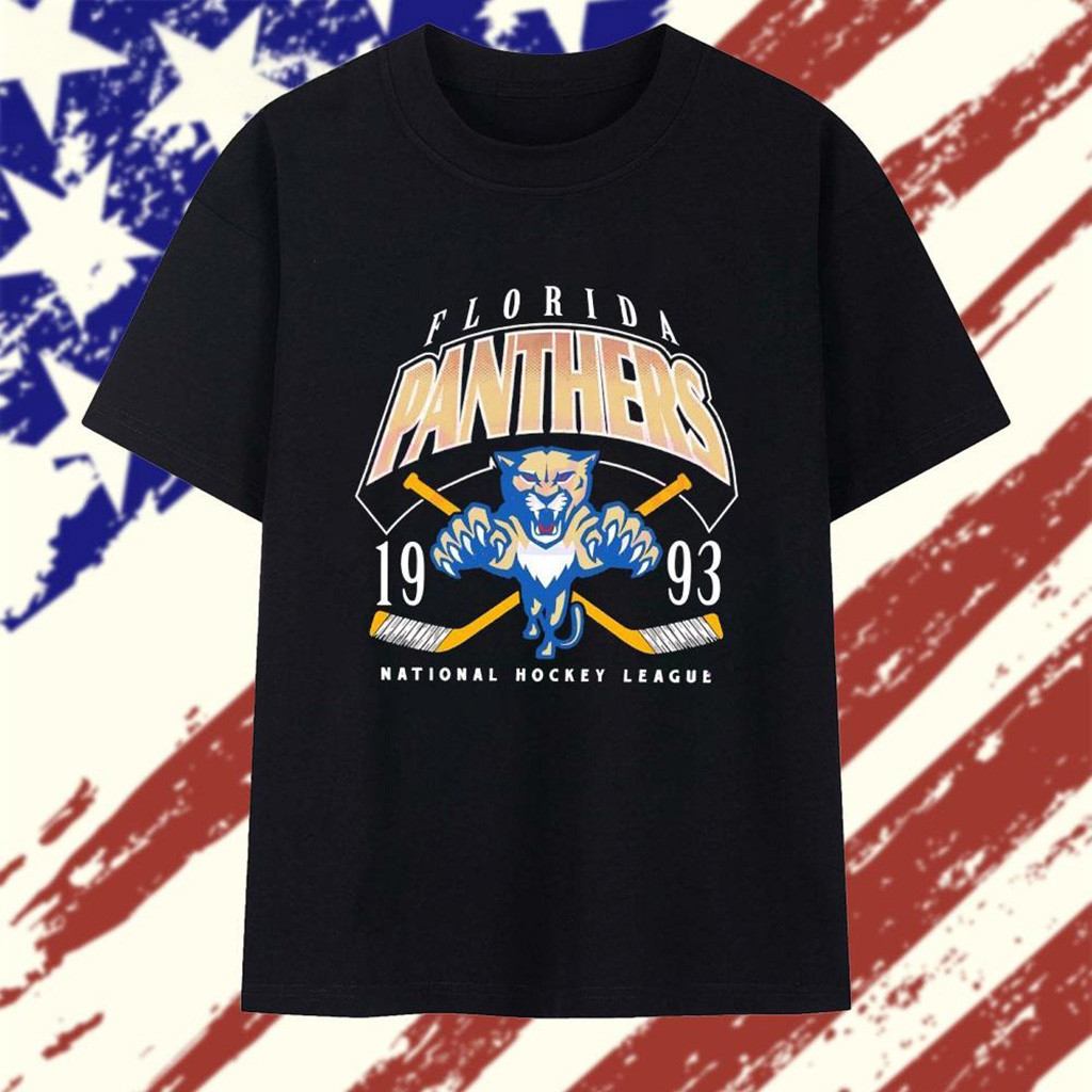 Florida Panthers National Hockey League 1993 Logo T-Shirt-1