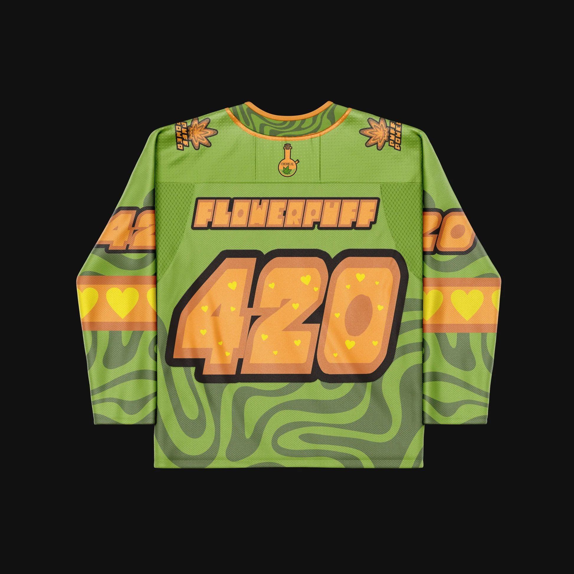 Flowerpuff Girls 420 Hockey Jersey Trippy Jersey Merch Gifts For Girlfriend-1