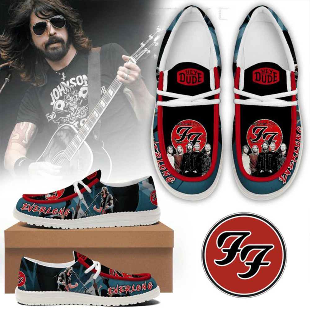 Foo Fighters Everlong 2025 Hey Dude Shoes Gifts For Rock Band Fans-1