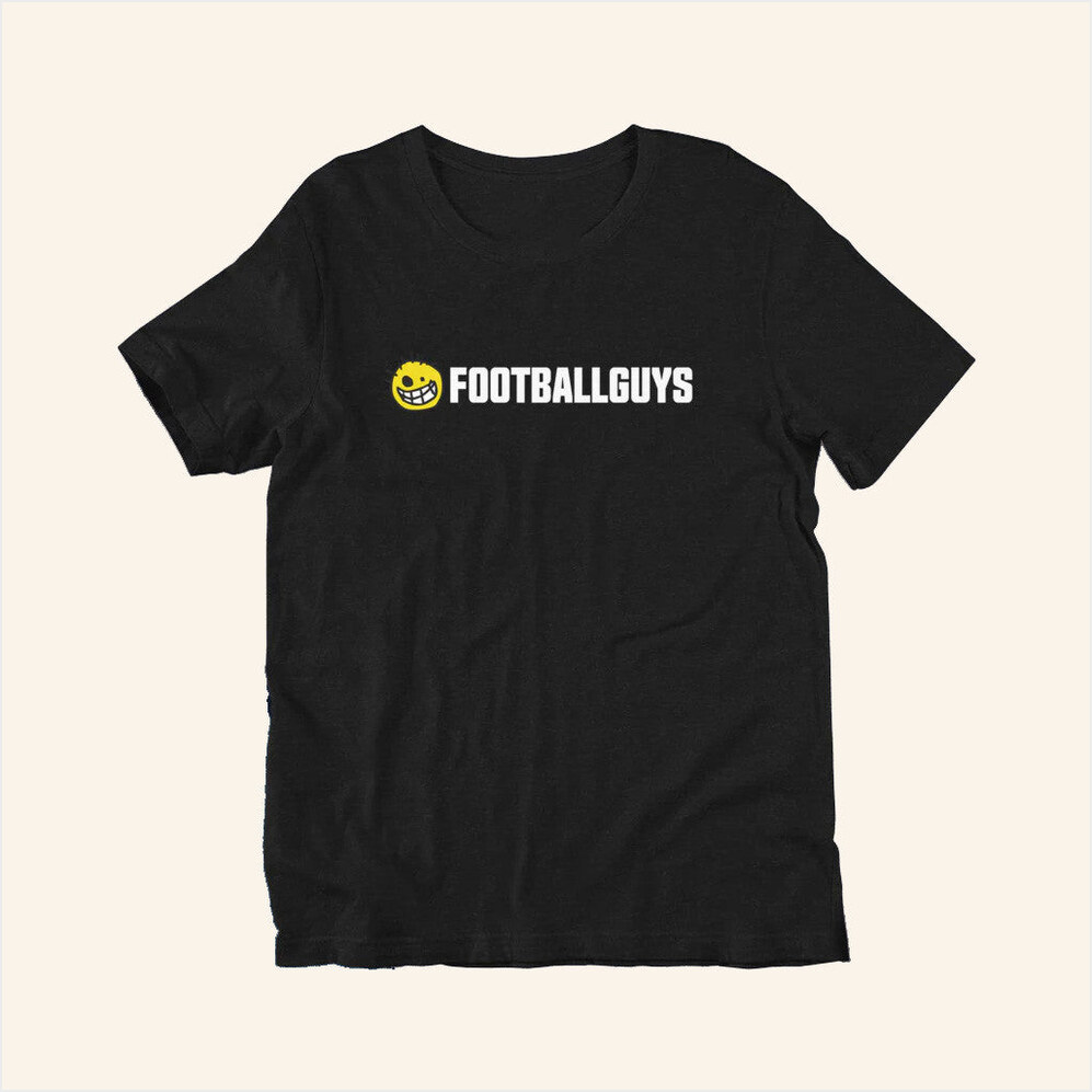 Footballguys Merch Footballguys Logo Black T-Shirt Gifts For Dad Birthday Gifts For Best Friend-1