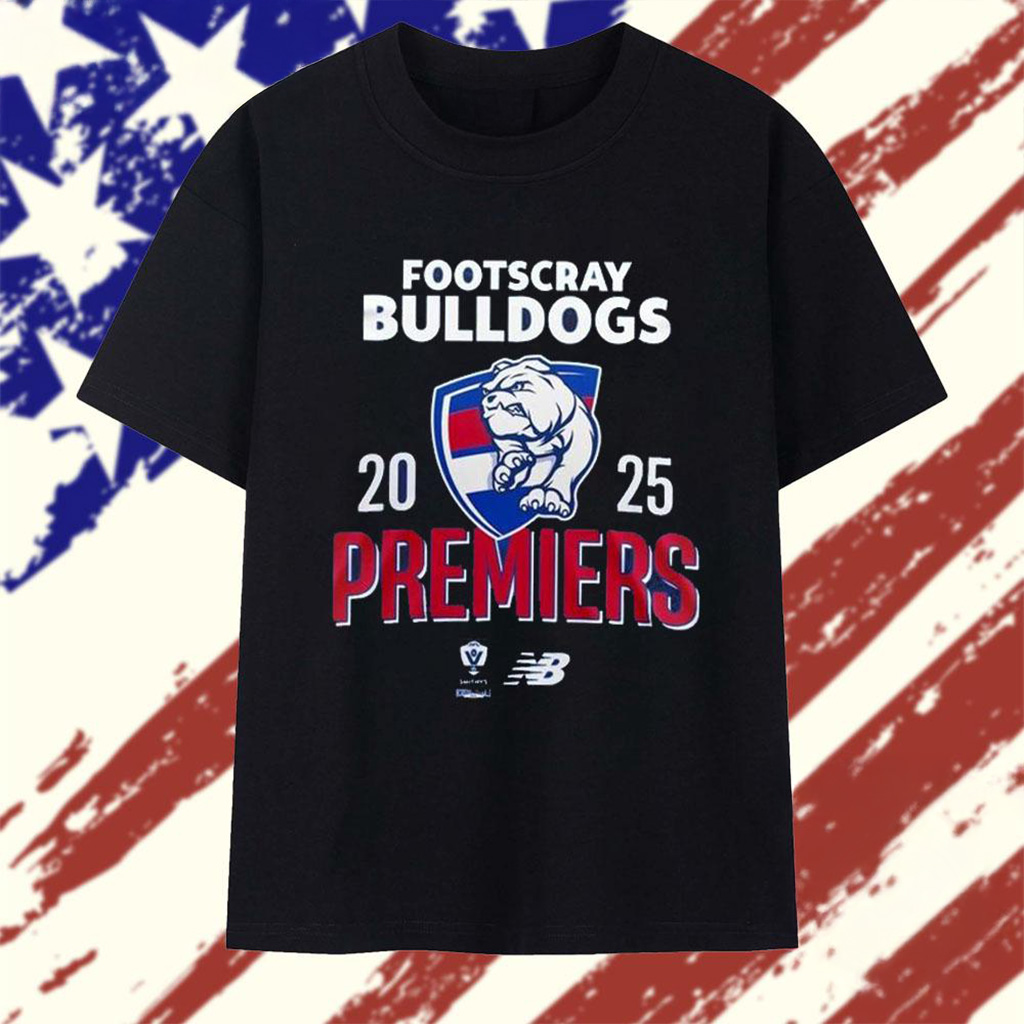Footscray Bulldogs Premiers 2025 T-Shirt Footscray Bulldogs Merch Gift For Brother-1