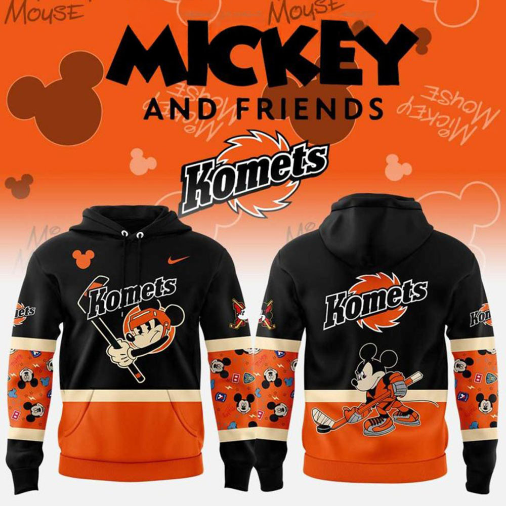 Fort Wayne Komets Mickey And Friends Hoodie Cool Gifts For Dad-1