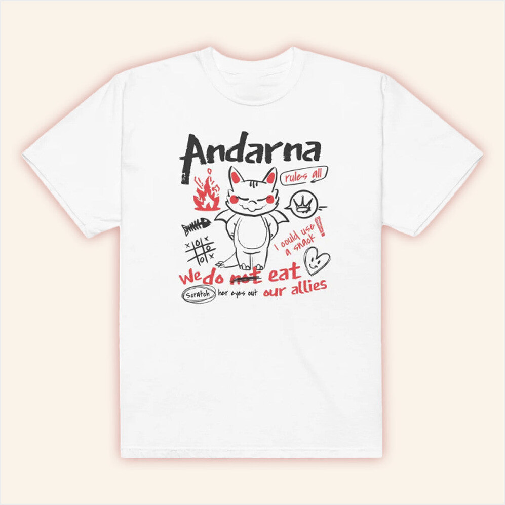 Fourth Wing Merch Andarna T-Shirt Birthday Gifts For Friends Gifts For Her Christmas Presents Ideas-1