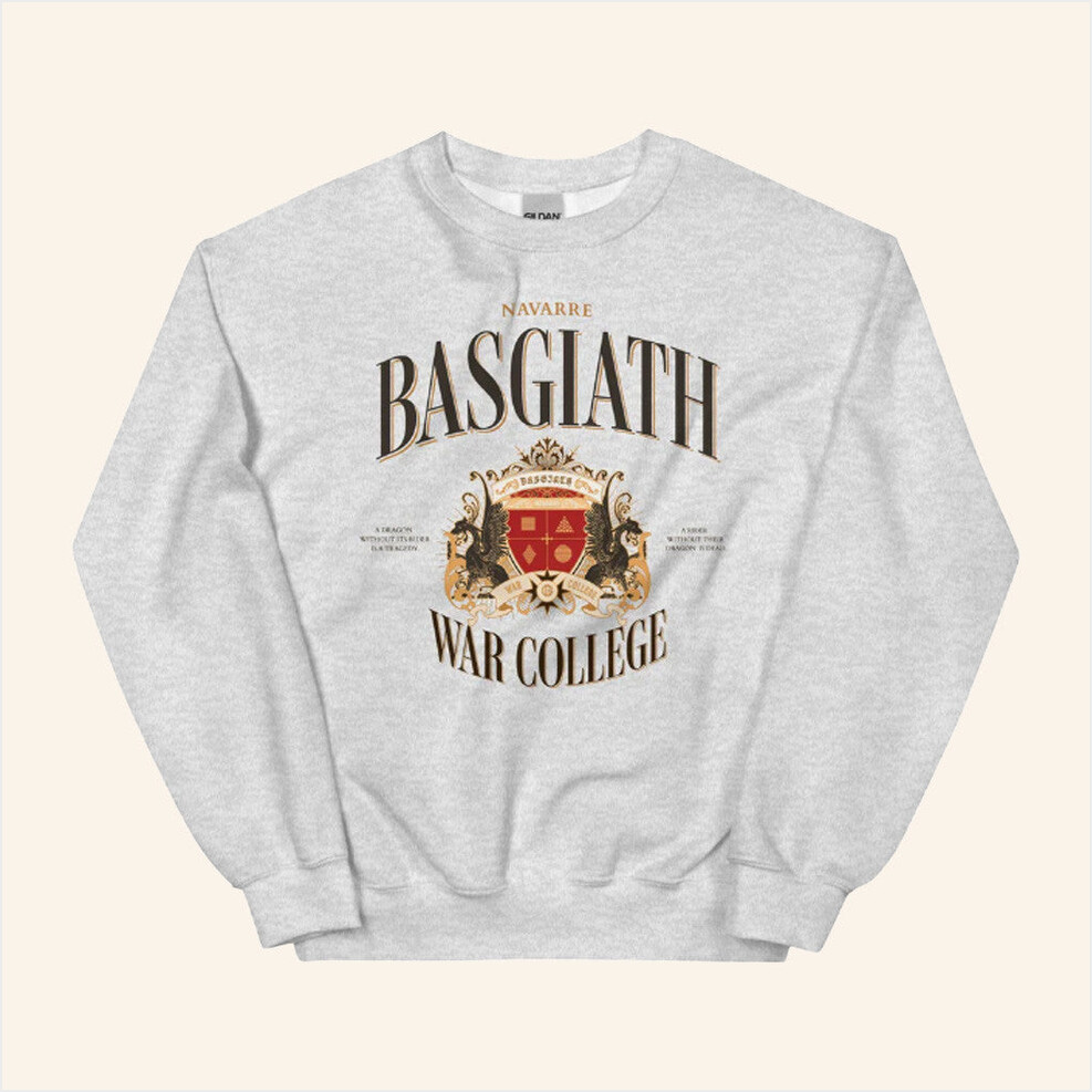 Fourth Wing Merch Basgiath War College Sweatshirt Birthday Gift For Friends Gifts For BFF-1