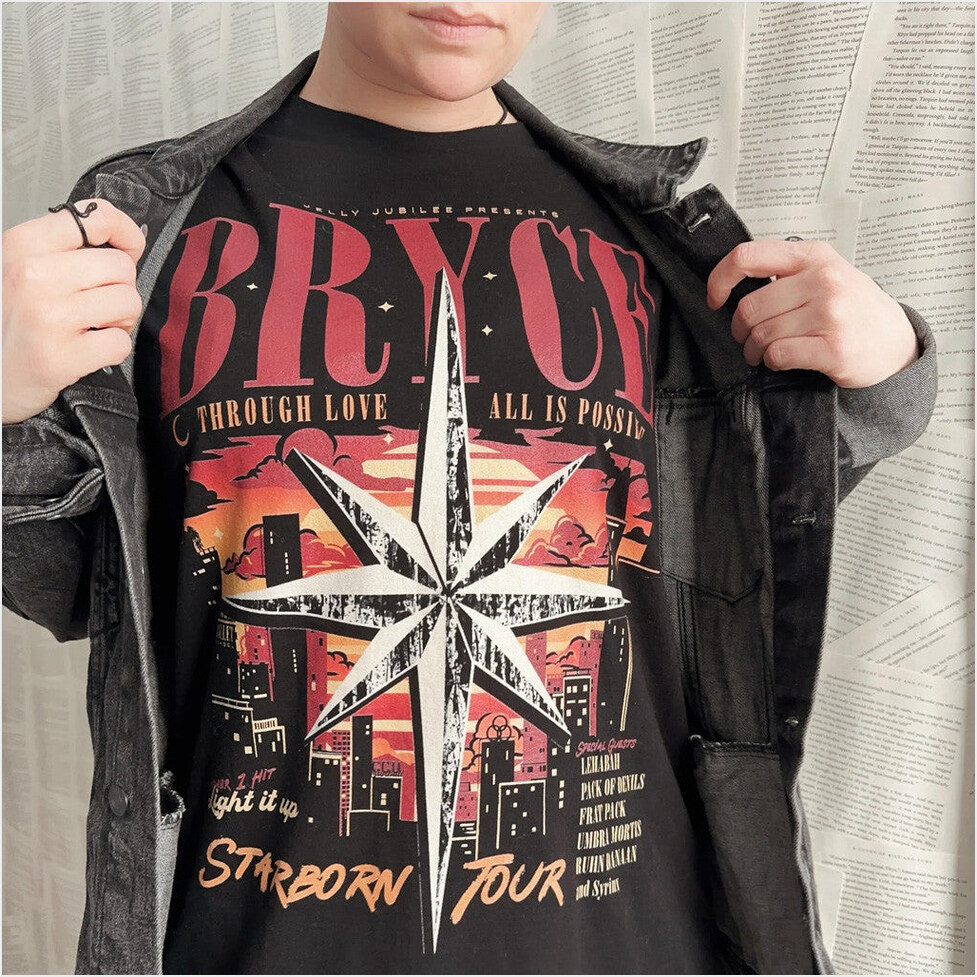 Fourth Wing Merch Bryce Quinlan T-Shirt Crescent City Merch Gifts For Fans Gifts For Her-1