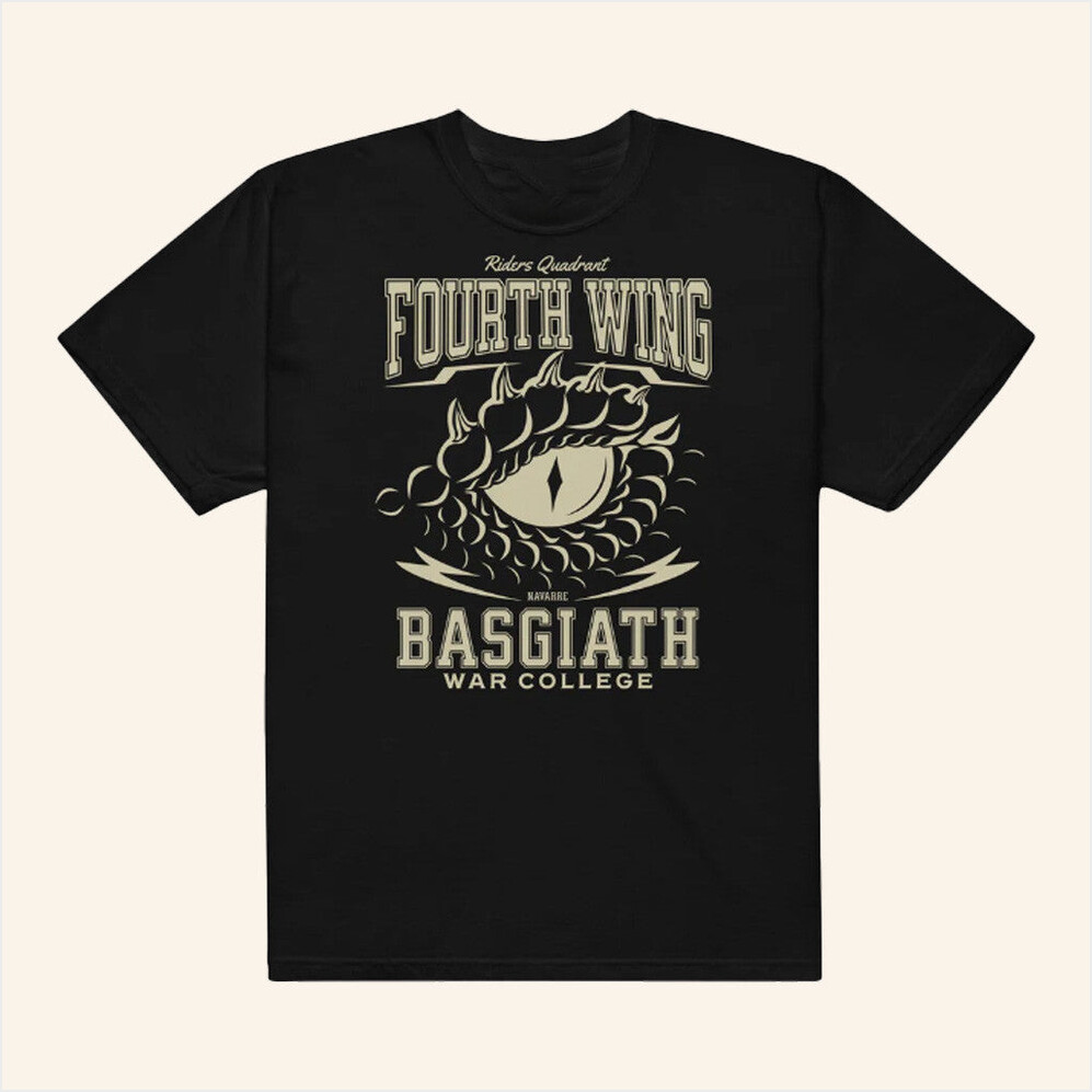 Fourth Wing Merch Fourth Wing Black T-Shirt Birthday Gifts For Best Friends Gifts For Brother-1 Fourth Wing Merch Fourth Wing Black T-Shirt Birthday Gifts For Best Friends Gifts For Brother-1