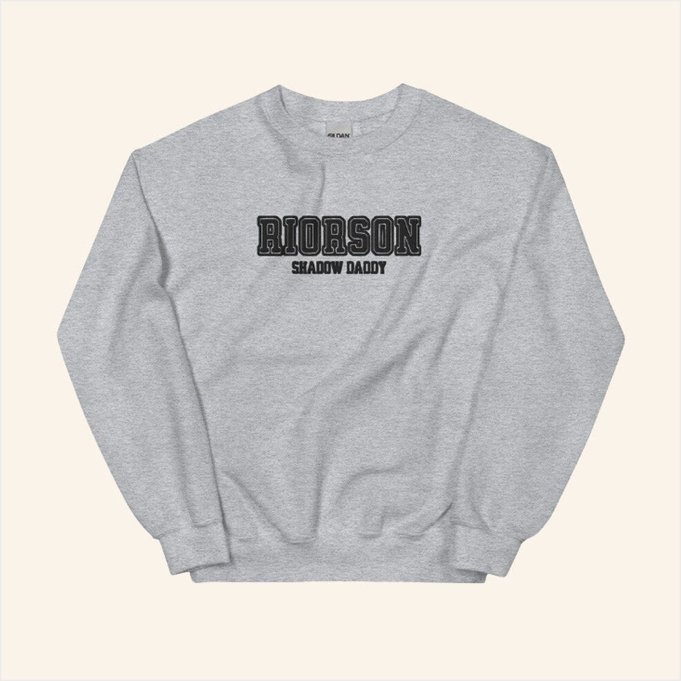 Fourth Wing Merch Riorson Shadow Daddy Embroidered Sweatshirt Present For Her Gifts For BFF-1