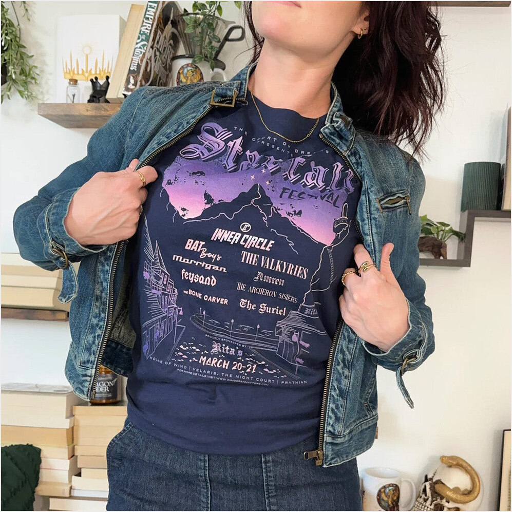 Fourth Wing Merch Starfall T-Shirt Present For Her Birthday Gifts For Friends Christmas Presents Ideas-1