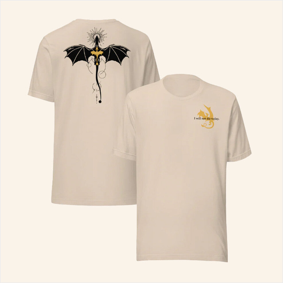 Fourth Wing Merch Violet Dragon Relic T-Shirt Best Gifts For Boyfriend Gifts For Friends-1