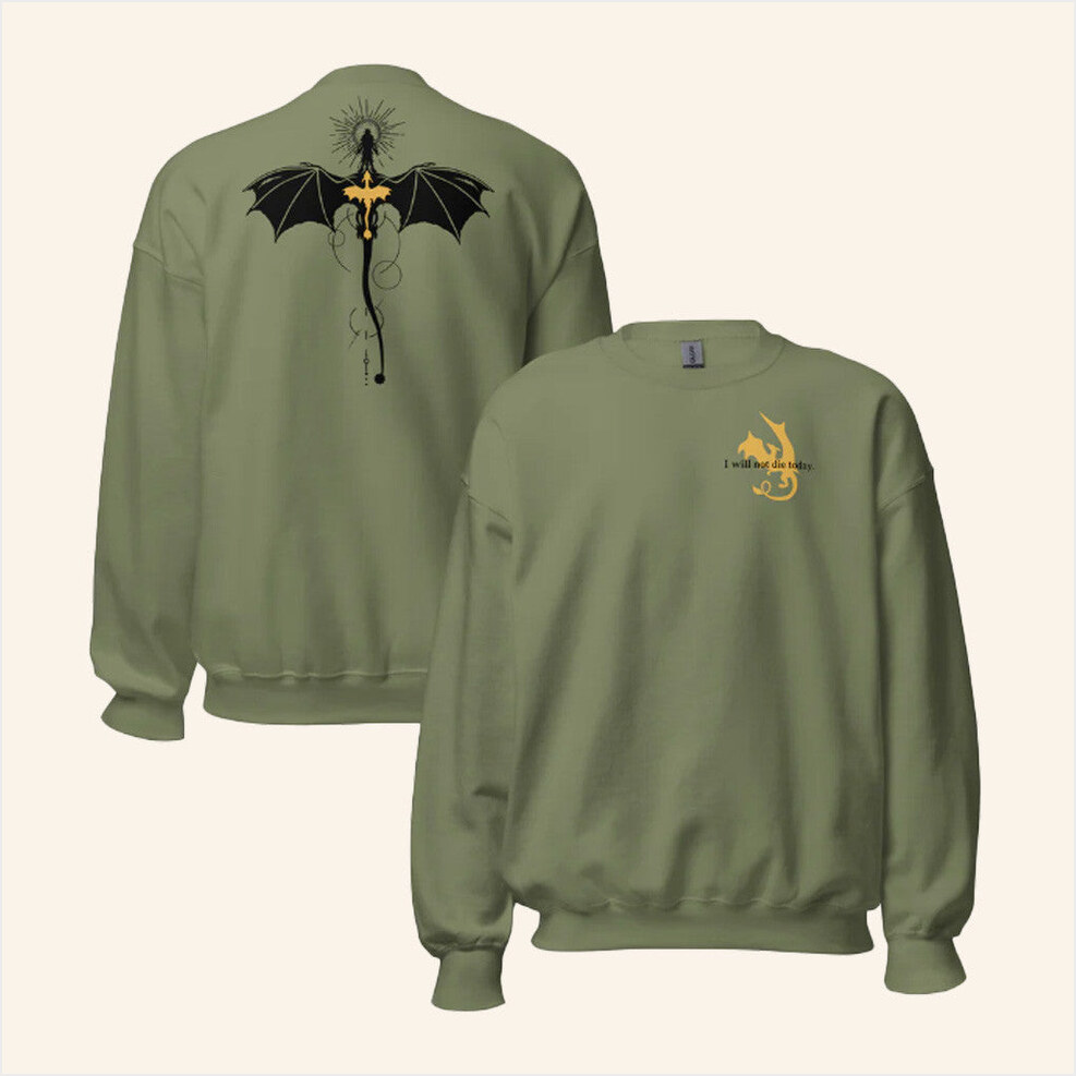 Fourth Wing Merch Violet Sorrengail Dragon Relic Sweatshirt Best Birthday Gifts For Boyfriend-1