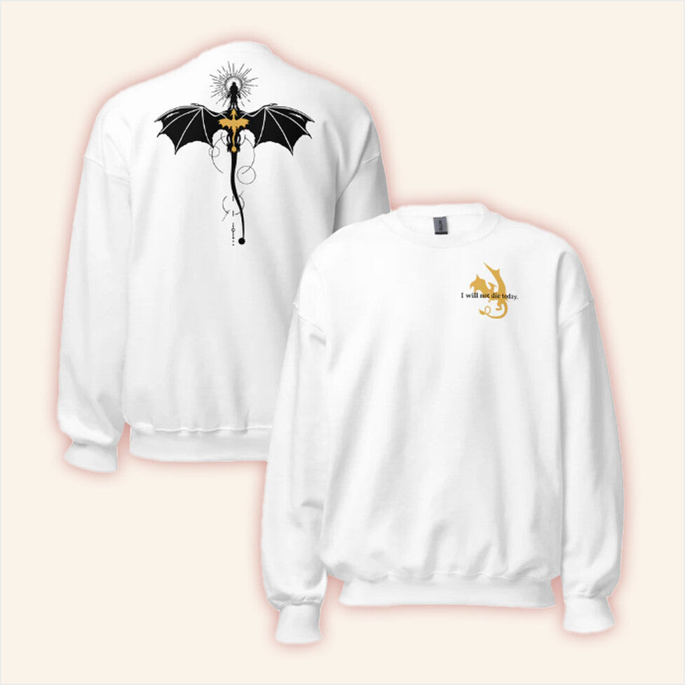 Fourth Wing Merch Violet Sorrengail Dragon Relic Sweatshirt White Best Birthday Gifts For Him-1 Fourth Wing Merch Violet Sorrengail Dragon Relic Sweatshirt White Best Birthday Gifts For Him-1