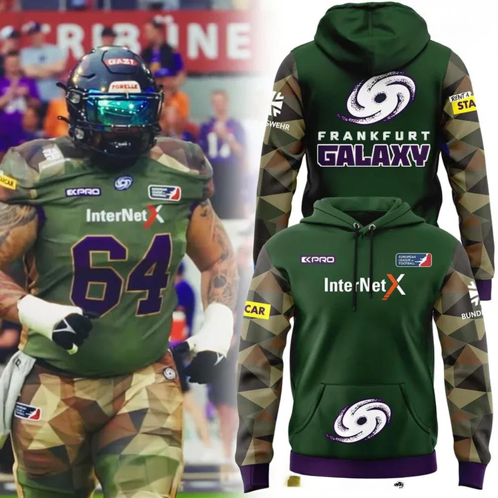 Frankfurt Galaxy Bundeswehr 2025 Hoodie Frankfurt Galaxy Merch Presents For Football Fans-1