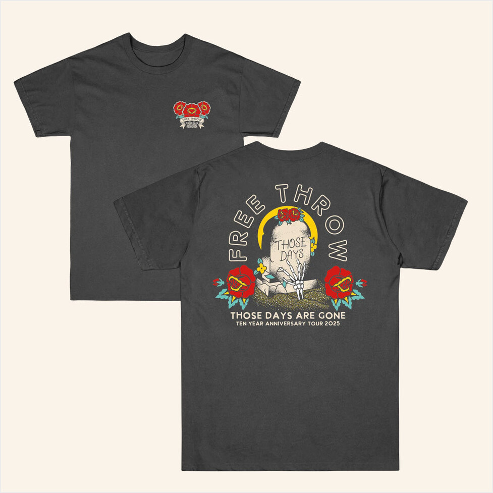 Free Throw Band Merch Grave T-Shirt Birthday Gifts For Fans Gifts For Her Christmas Presents Ideas-1