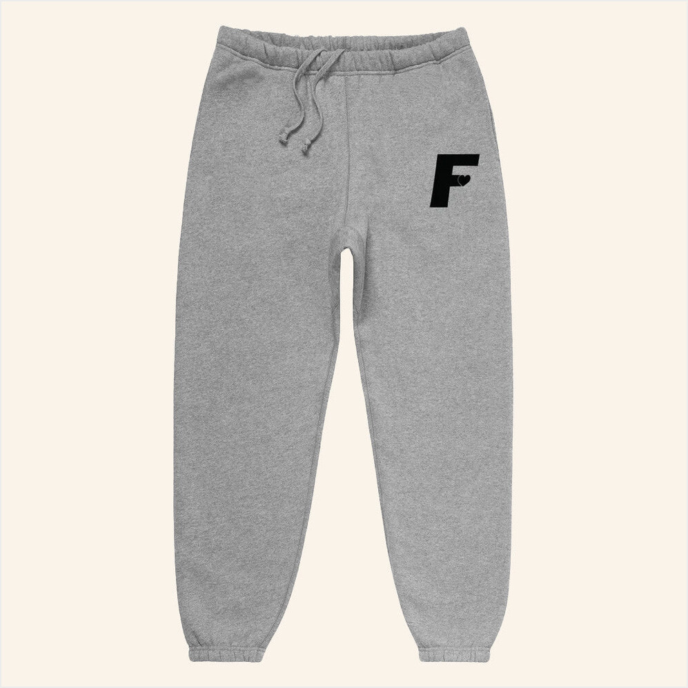 Fresh Love Merch Fresh Love Logo Sweatpants Grey Gifts For Him Birthday Gifts For Friends-1