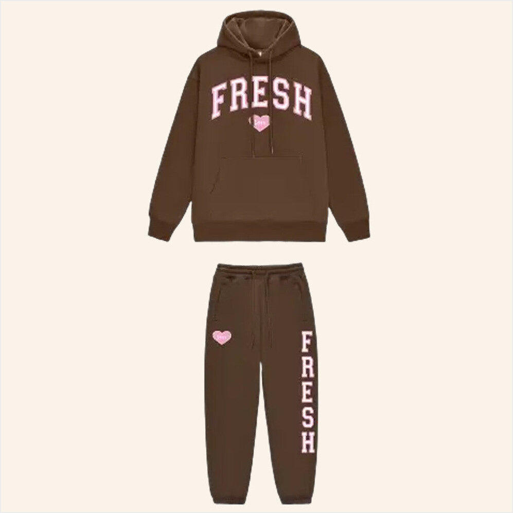 Fresh Love Merch Hoodie And Sweatpant Sets Birthday Gifts For Besties Gifts For Her Christmas Presents-1