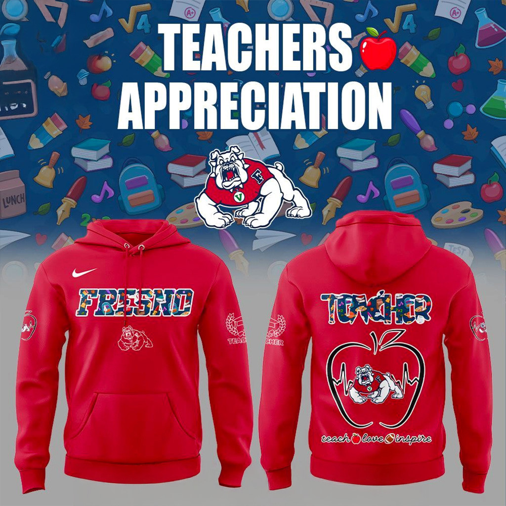 Fresno State Teachers Appreciation 2025 Hoodie Bulldogs Merch Christmas Present For Dad-1 Fresno State Teachers Appreciation 2025 Hoodie Bulldogs Merch Christmas Present For Dad-1