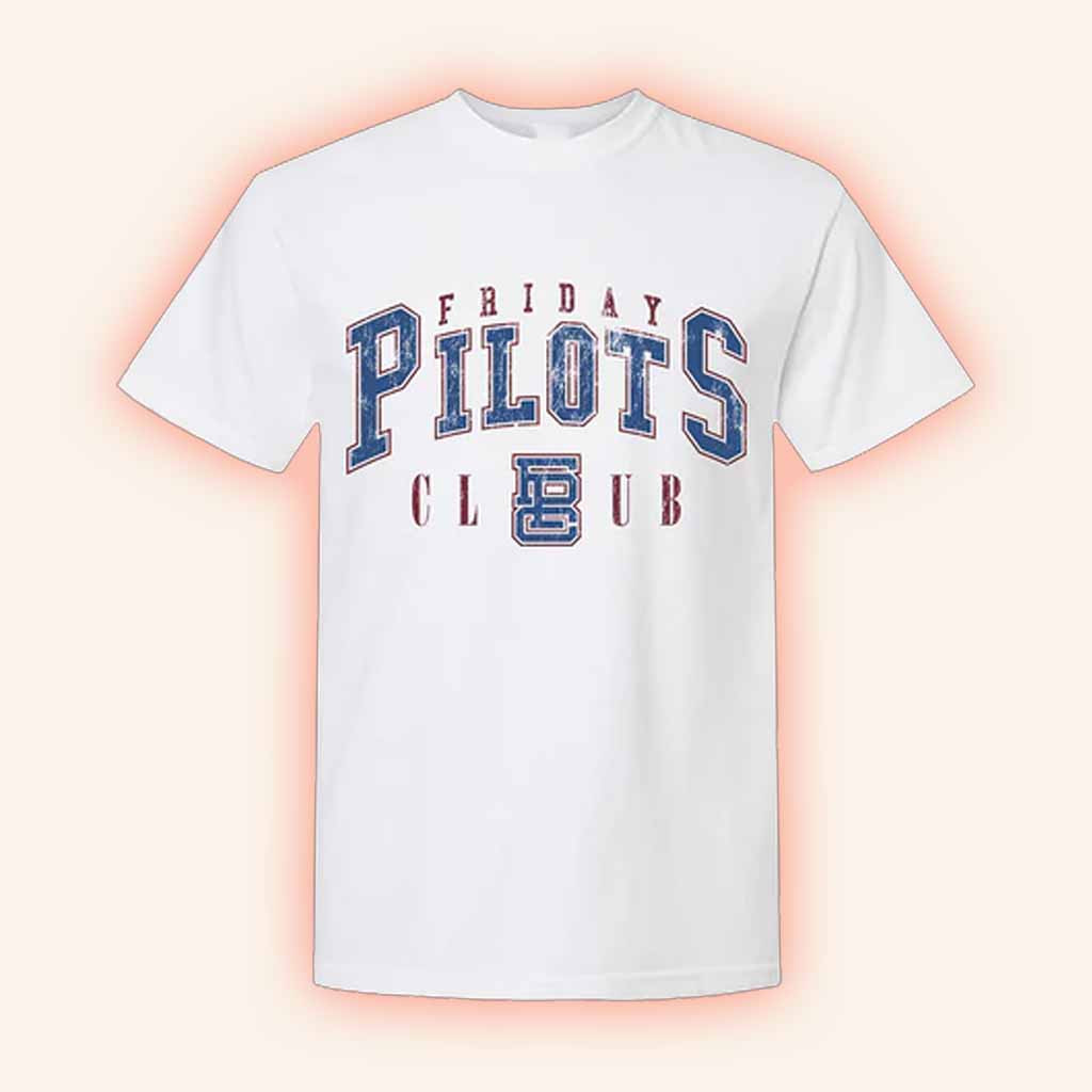 Friday Pilots Club Merch Fpc Athletic Shirt White Birthday Presents For Boyfriend-1