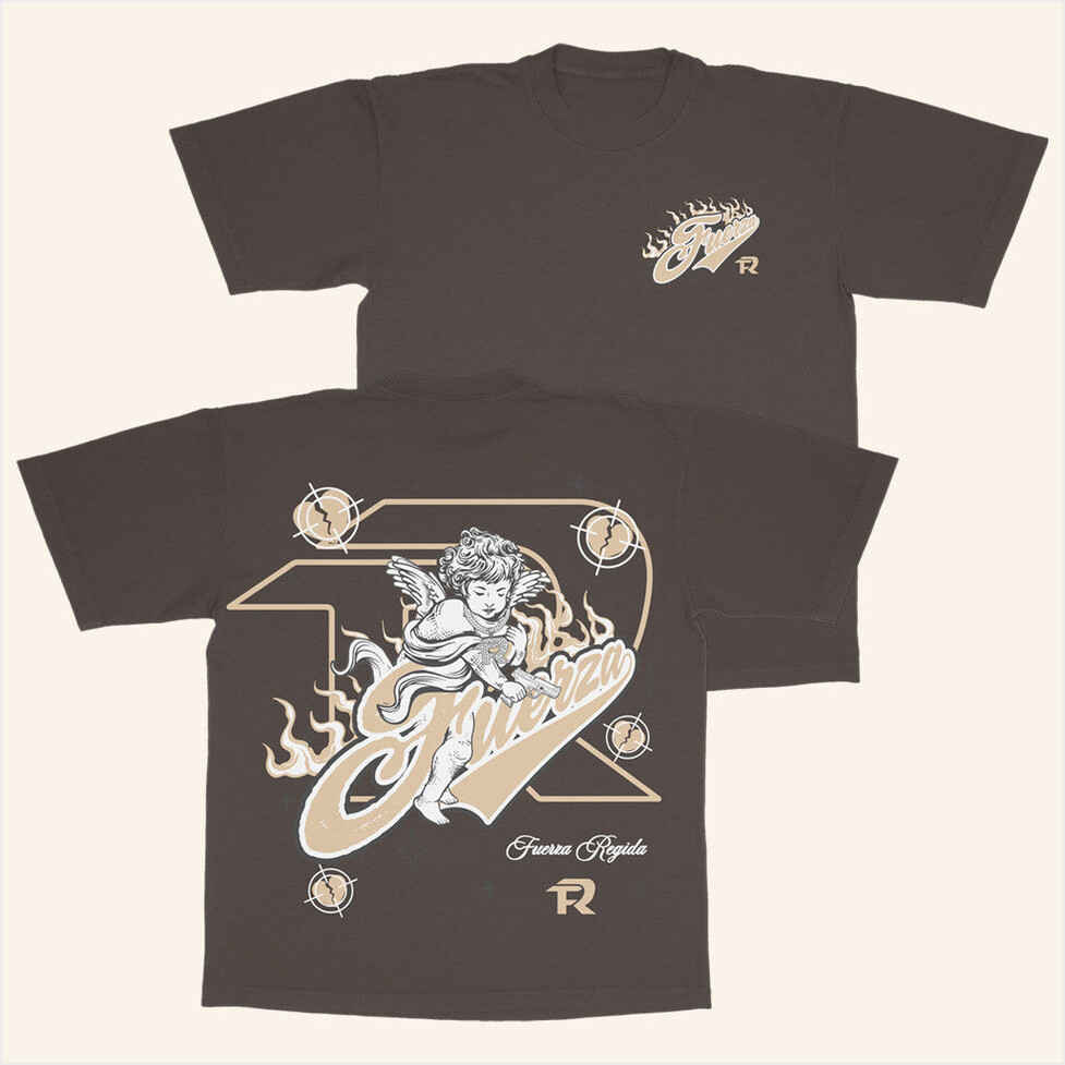 Fuerza Regida Merch Angel Caido T-Shirt Best Gifts For Music Lovers Birthday Gifts For Fans-1