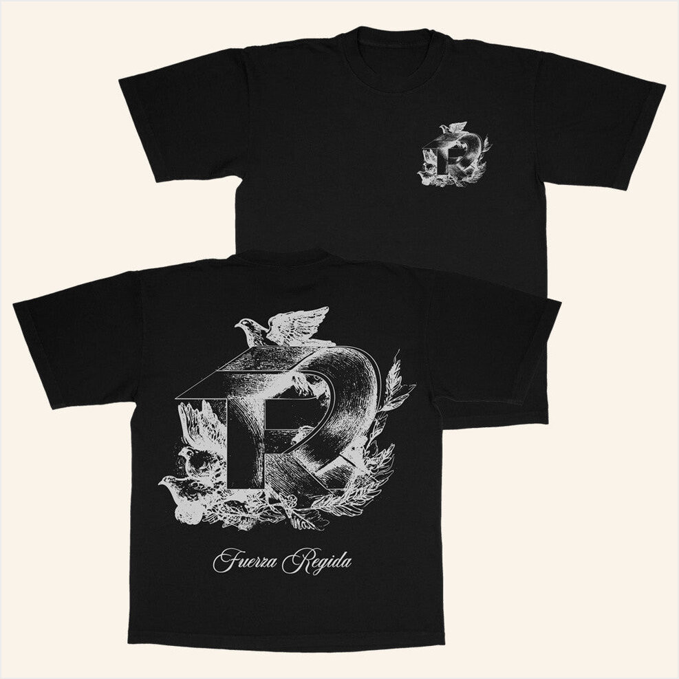 Fuerza Regida Merch Dove Black T-Shirt Gift Ideas For Music Lovers Gifts For Best Friend-1