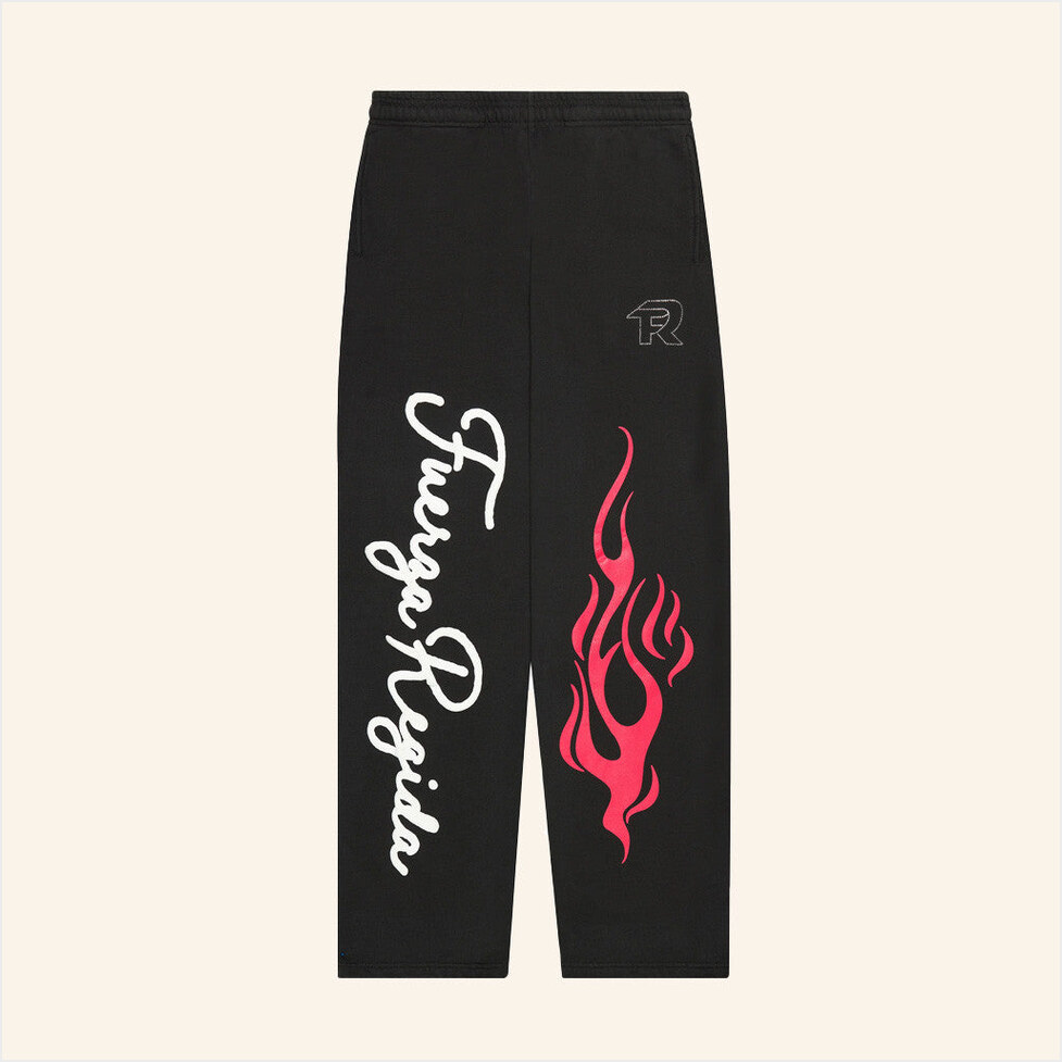 Fuerza Regida Merch FR Sweatpants Black Best Gifts For Boyfriend Birthday Gifts For Besties-1