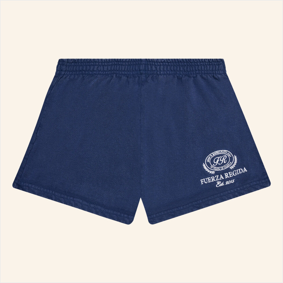 Fuerza Regida Merch FR Women Shorts Navy Presents For Her Birthday Gifts For Fans-1