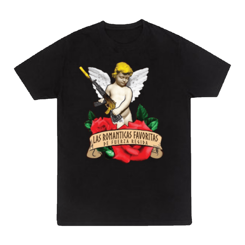 Fuerza Regida Merch Las Romanticas Favoritas T-Shirt Useful Gifts For Dad-1