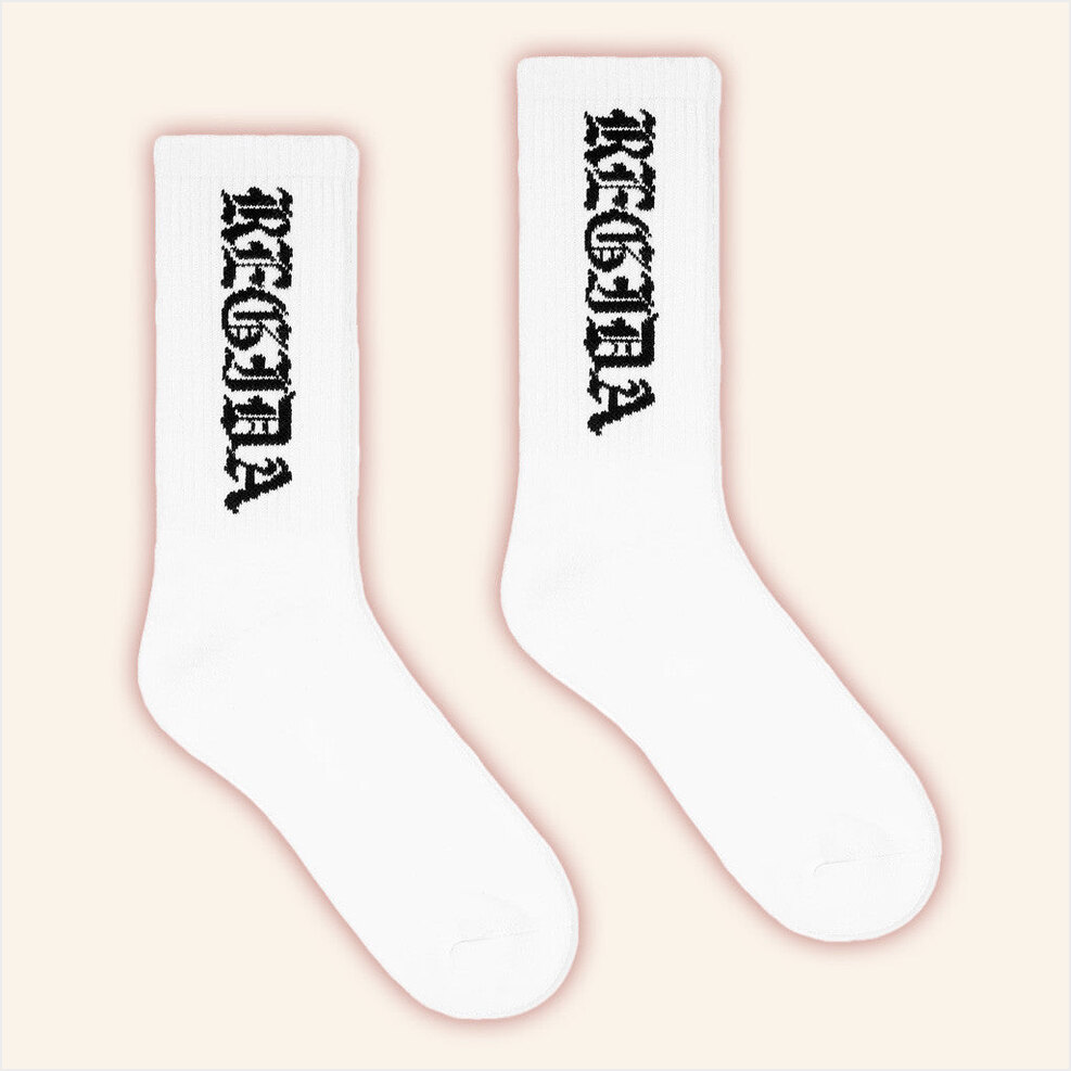 Fuerza Regida Merch Oe Fuerza Socks White Gift Ideas For Friends Birthday Gifts For Fans-1