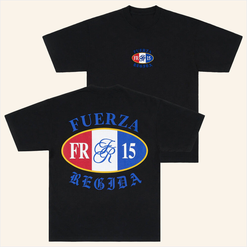 Fuerza Regida Merch Paris Black T-Shirt Gift Ideas For Boyfriend Birthday Gifts For Besties-1