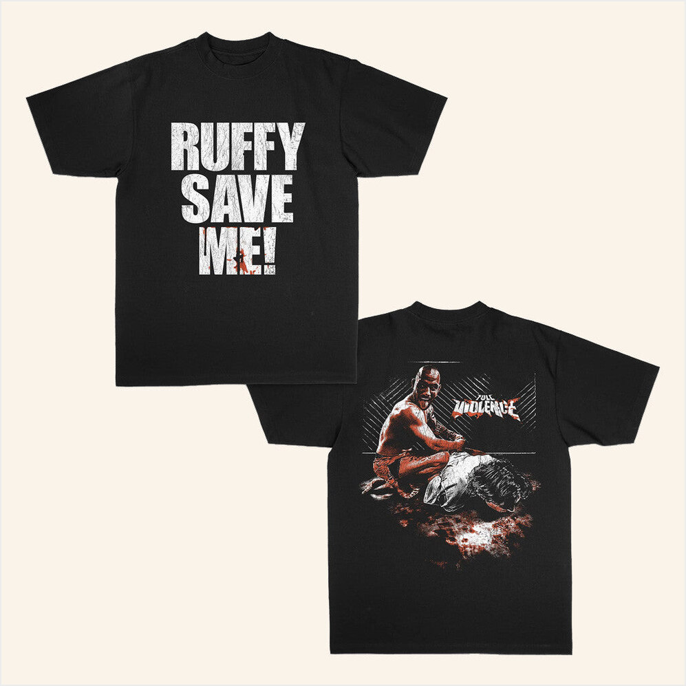 Full Violence Merch Ruffy Save Me Classic In Black T-Shirt Gifts For Dad Gifts For Fans-1