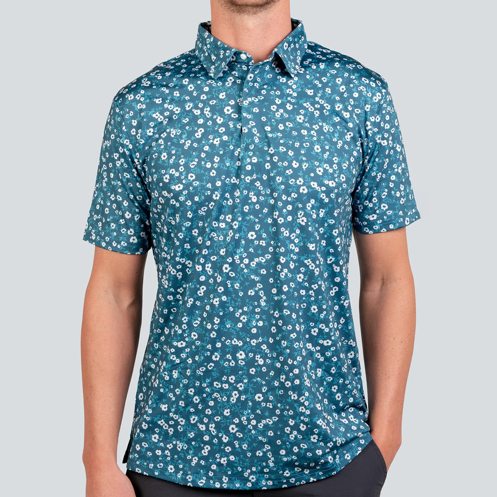 Full Wedge Golf Merch Magnolia Polo Shirt Gift For Golfer Dad-1