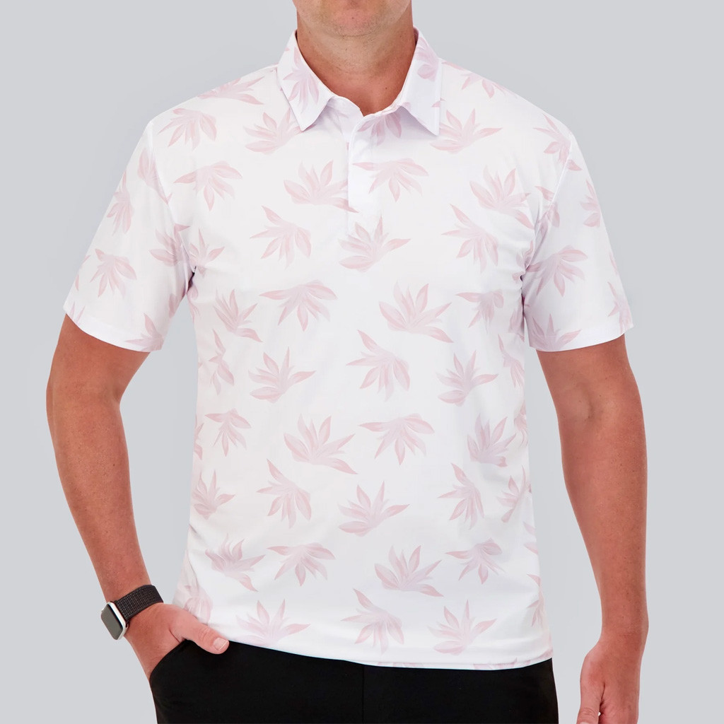 Full Wedge Golf Merch Rose Polo Shirt Gifts For Golf Dad-1