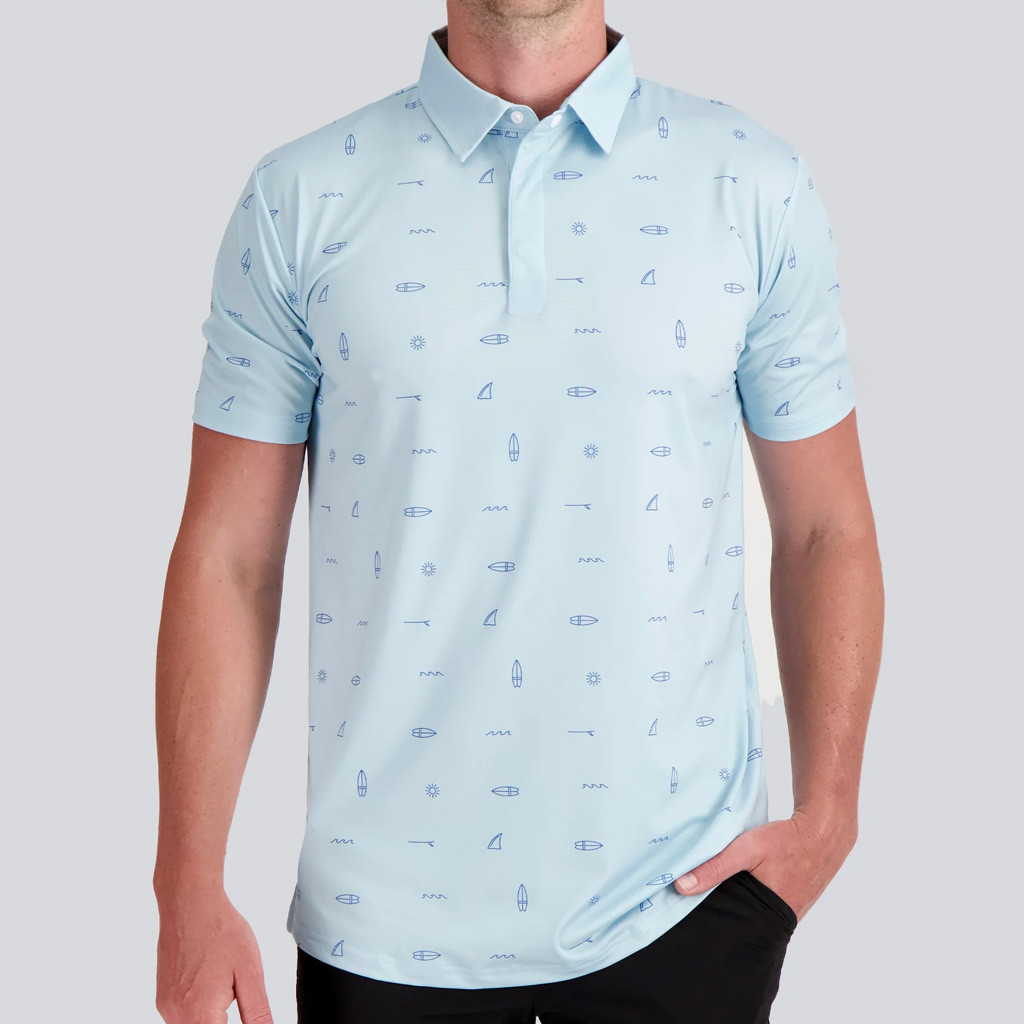 Full Wedge Golf Merch Surf Polo Shirt Good Golf Gifts For Dad-1