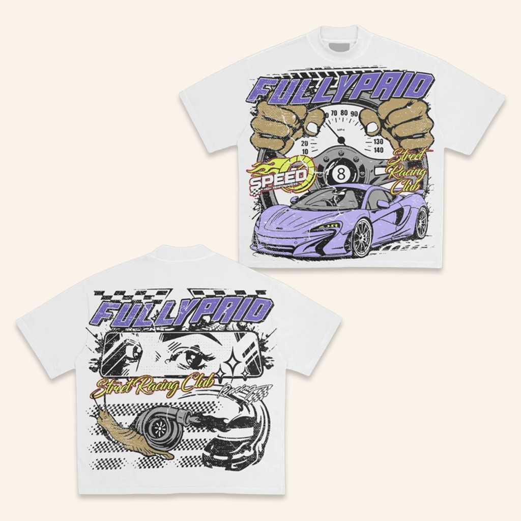 Fullypaid Ldn Merch Speed White T-Shirt Present For Husband-1 Fullypaid Ldn Merch Speed White T-Shirt Present For Husband-1