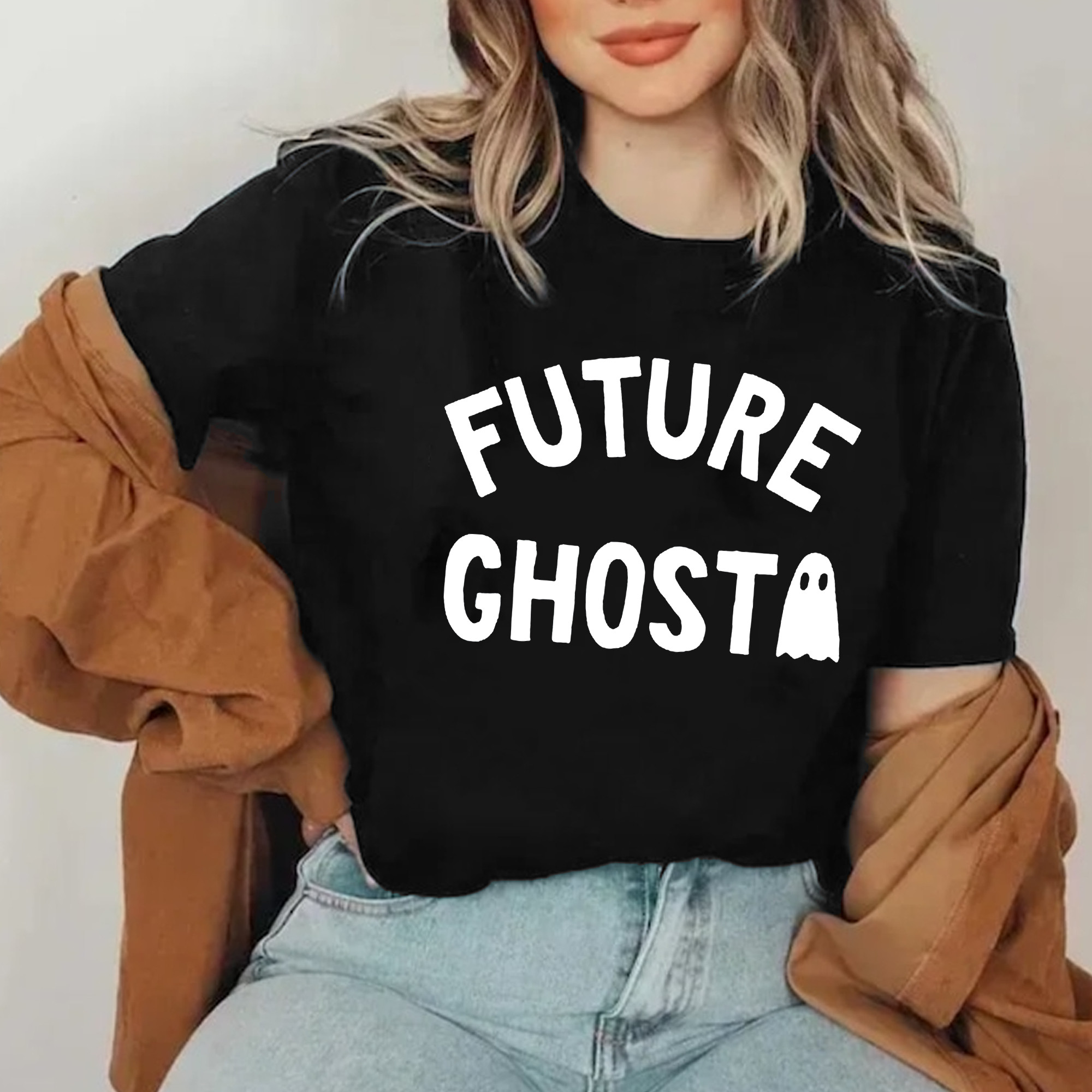 Future Ghost T-Shirt Halloween Horror Night Shirts Gifts For Nephew-1