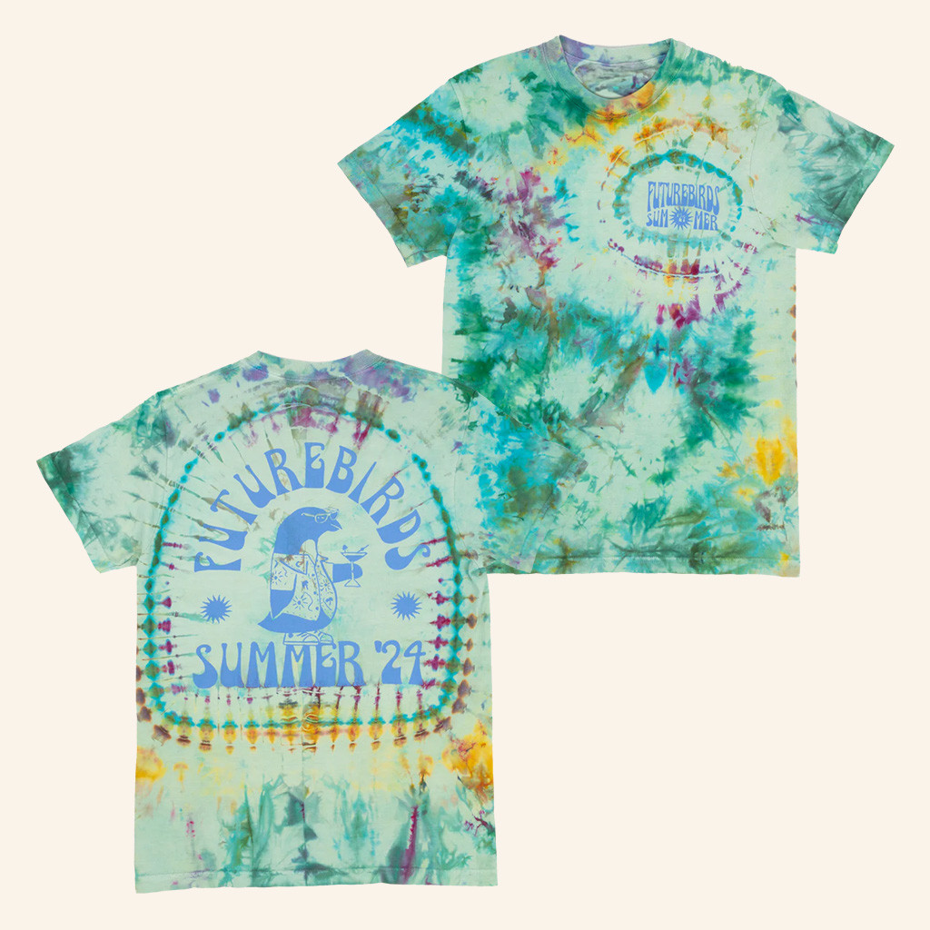 Futurebirds Music Merch Summer Tie Dye T-Shirt Gifts For Friends-1