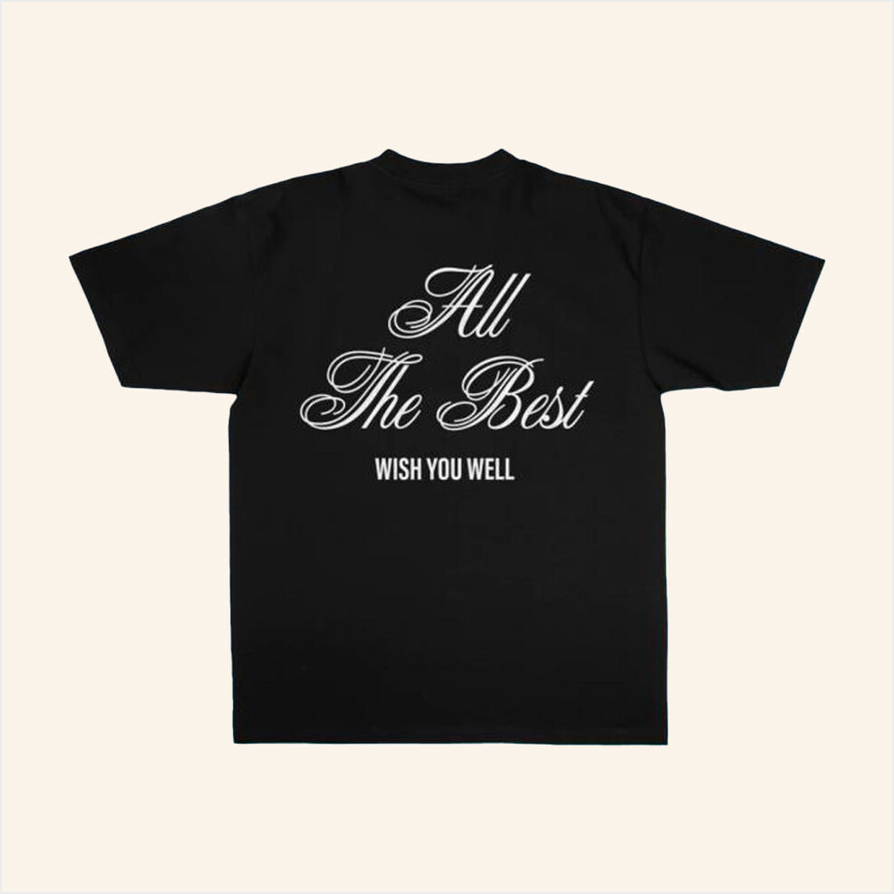 G-Eazy Merch Wish You Well Statement Black T-Shirt Gifts For Him Birthday Gifts For Friends-1
