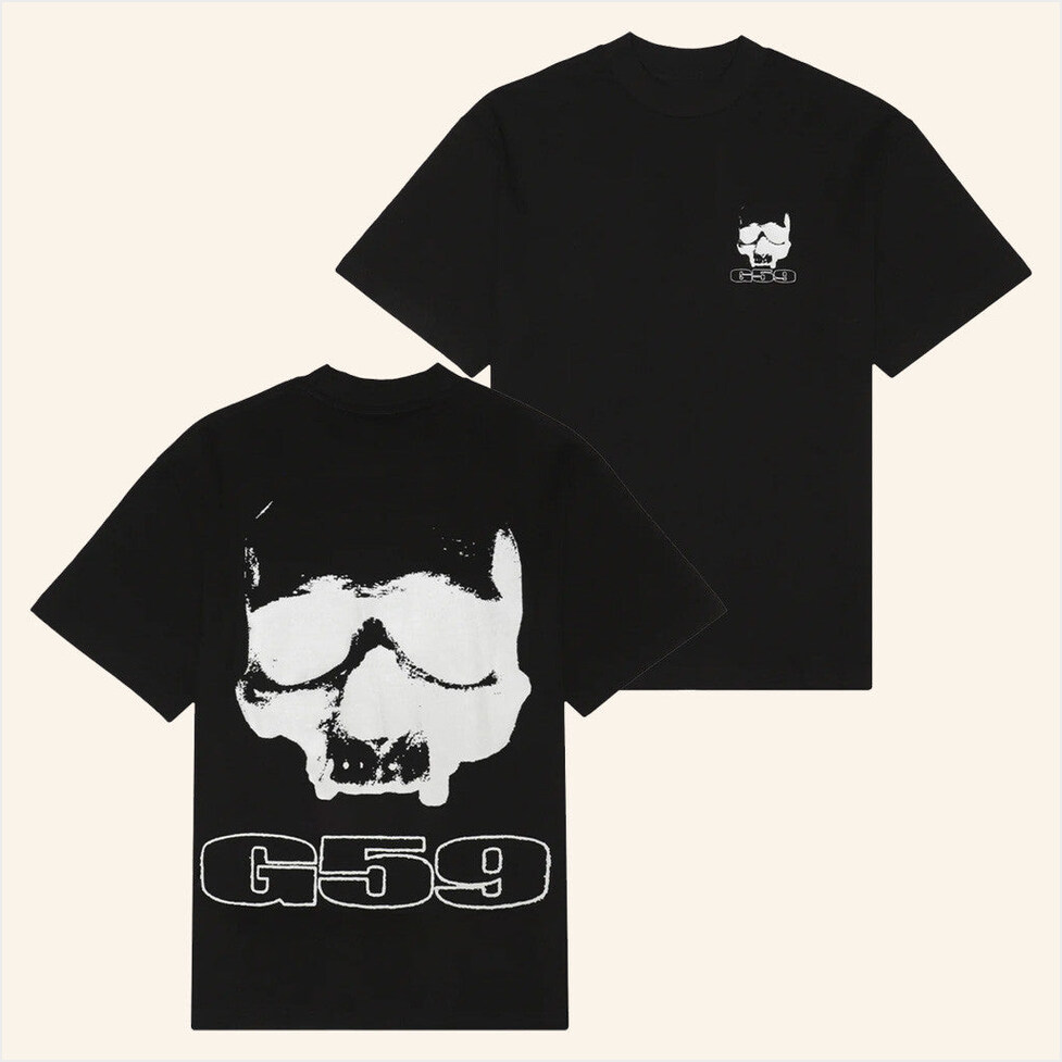 G59 Merch Skull G59 Black T-Shirt Gift Ideas For Dad Birthday Gifts For Friends-1