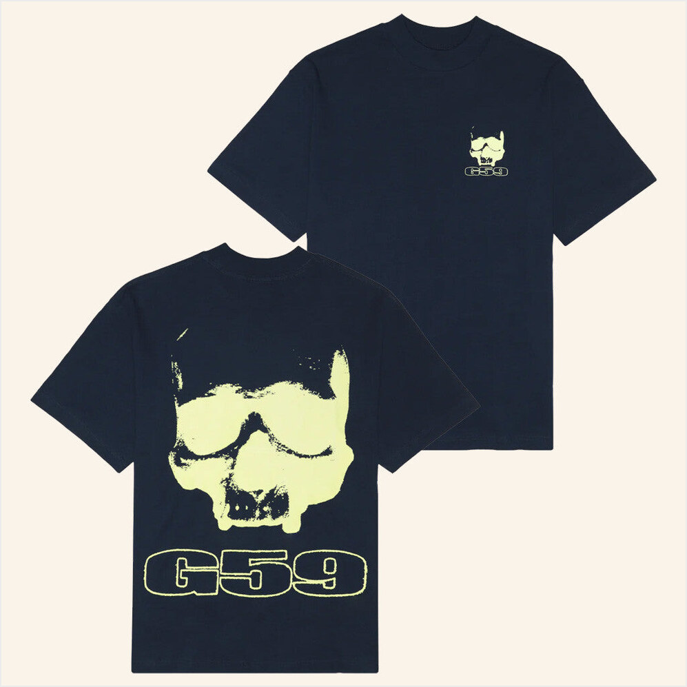 G59 Merch Skull Glow Logo G59 T-Shirt Best Gifts For Him Birthday Gifts For Friends-1